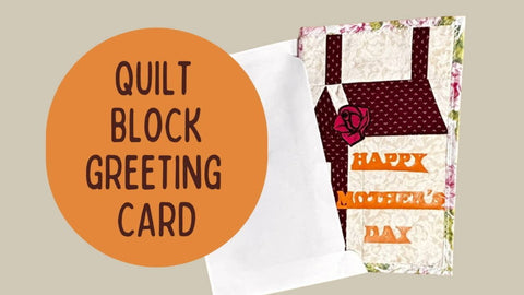 House Quilt Block Greeting Card - MadamSew