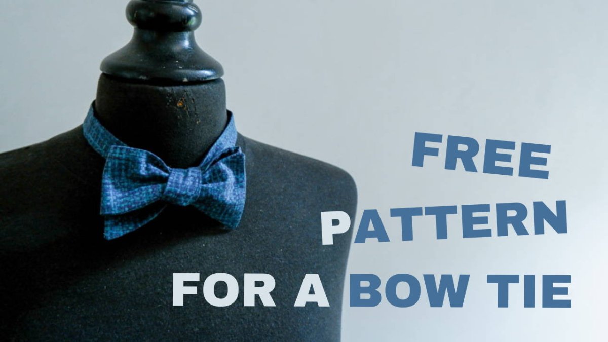 How to Make a Bow Tie: Free Pattern & Step-by-Step Tutorial – MadamSew for Free Printable Bow Tie Pattern