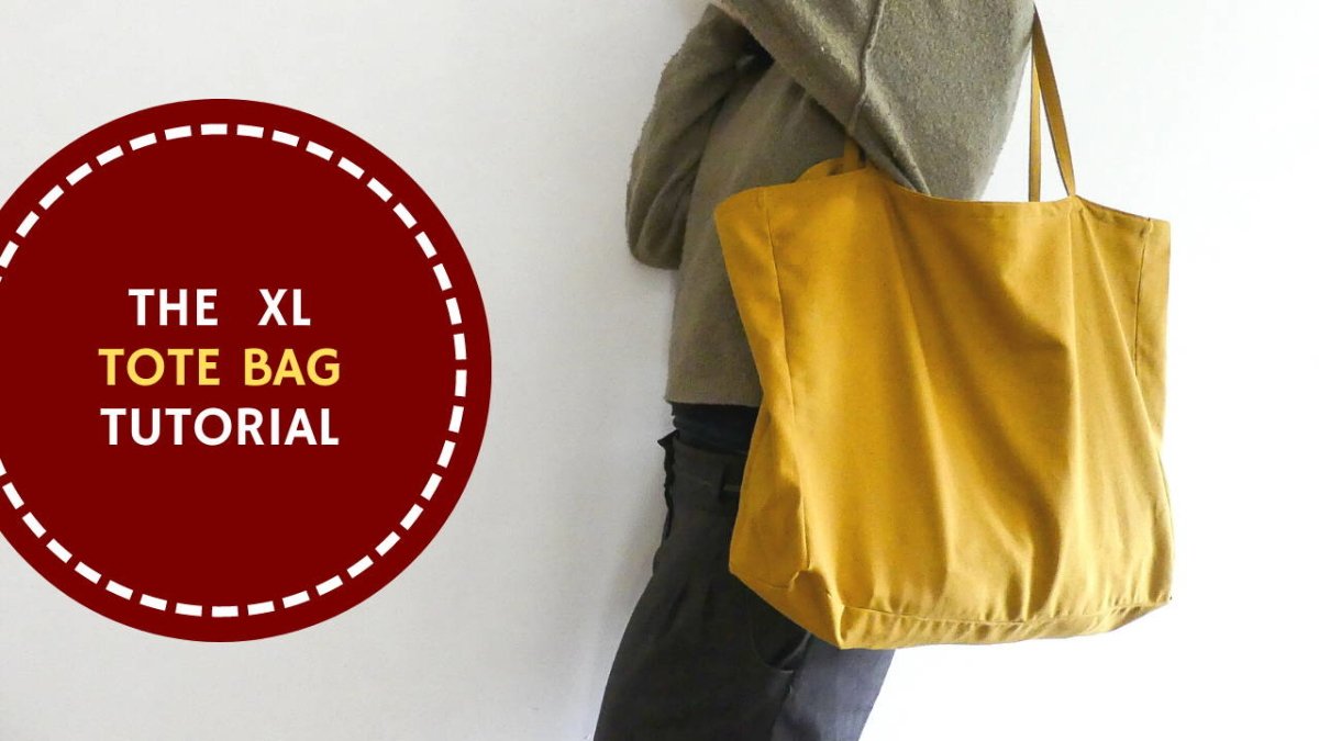 2 Ways to Add a Lining to a Tote Bag {Tote Bag Upgrade}
