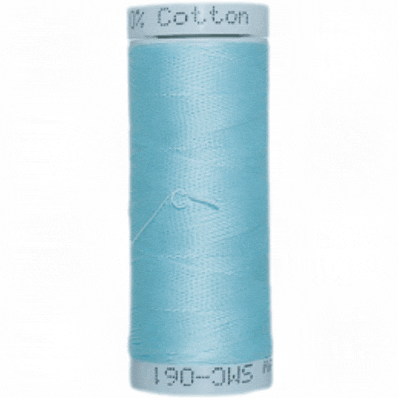 Madam Sew Cotton Thread Set Teals shot of each up close.