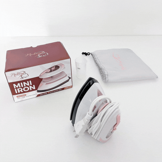 GIF of the Madam Sew Mini Iron.