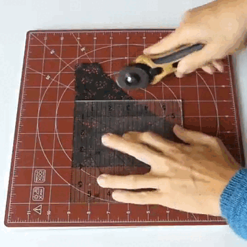 Best of Madam Sew - (Rotating Mat + Stamp + Quarter Inch Ruler + XL Clips + Red Ink Pad + Clamps)