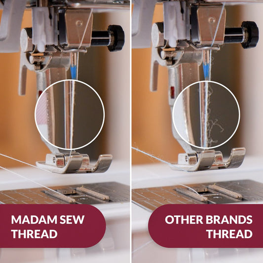 Best of Madam Sew - 10 Favorite Tools, One Bundle (Cotton Thread + 1 White Project Bag) - MadamSew