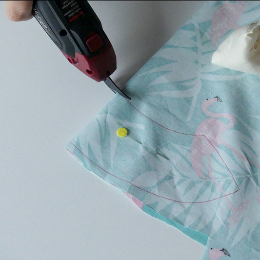 Cutting small pattern pieces with Electric Fabric Scissors