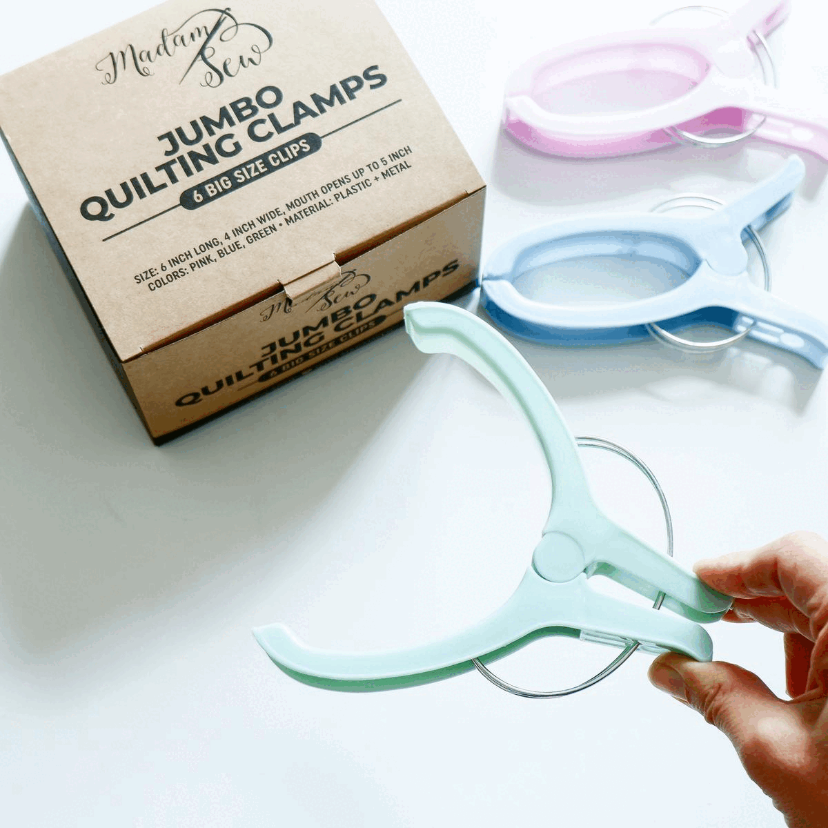Gif opening and closing a Large Quilting Clamps