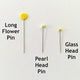 Glass Head Pins - Heat Resistant; 200pc Value Pack - MadamSew