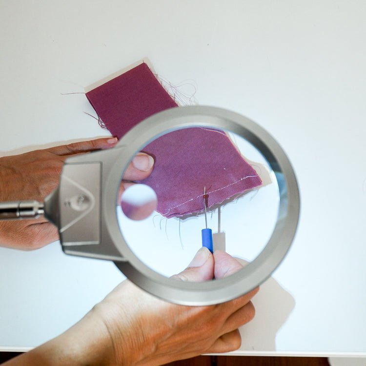LED Light - Up Magnifier with 1 - inch Table Clamp - MadamSew