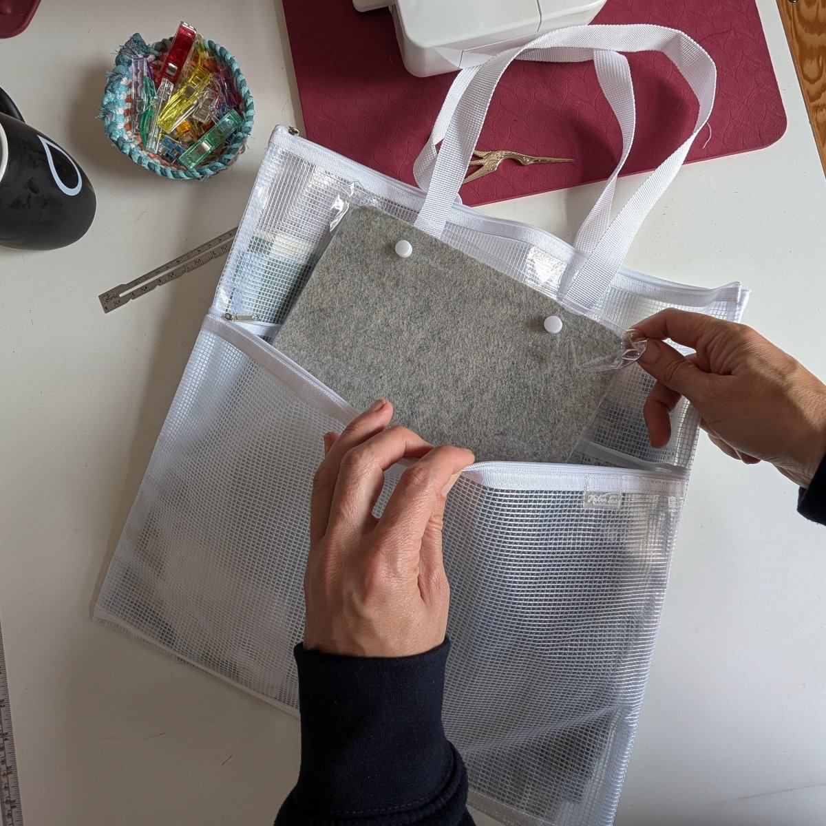 Mini Desk Top Wool Pressing Mat - 9" x 11" - MadamSew