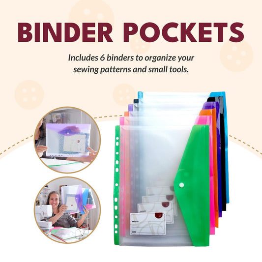 Detail of binder pockets uses