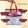 Project bag that holds patterns and tools and fabric for quilting