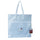 Transparent Project Bag with white handles and a two pockets by Madam Sew
