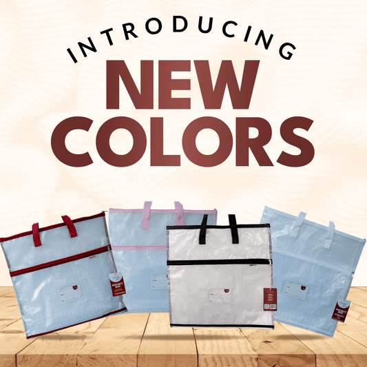 Project Bags (6 Red) - 9 Pack with Project Cards - MadamSew