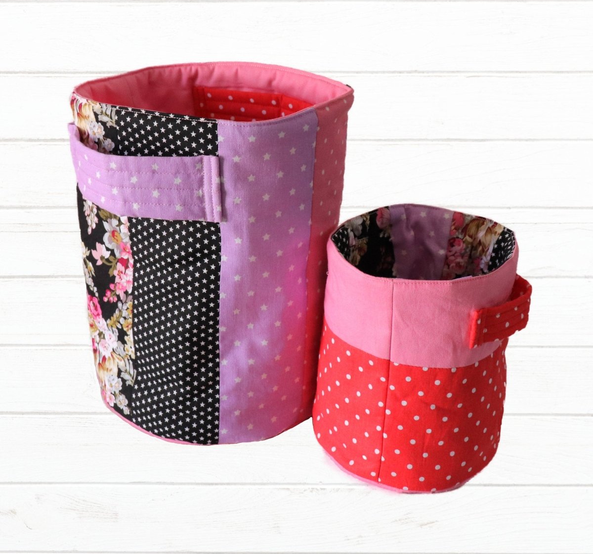 Reversible Fabric Basket - Free Pattern - MadamSew