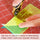 Using the Seam Guide Ruler to trim excess fabric from a half square triangel