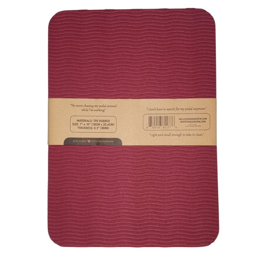 Sewing Machine Pedal Mat - Minimizes Movement of Your Pedal! - MadamSew
