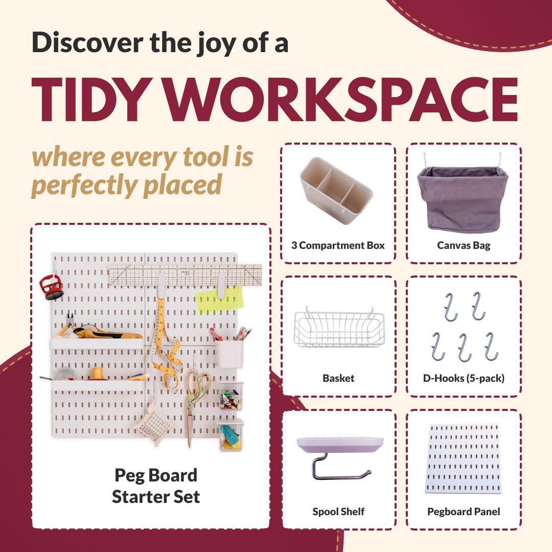 Ultimate Pegboard Organization Bundle - MadamSew