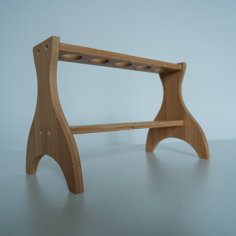 Wooden Desktop Scissors Stand - Holds up to 5 pairs of shears - MadamSew