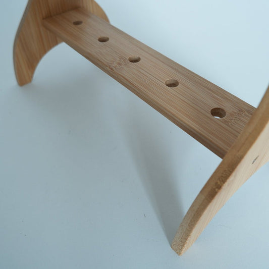 Wooden Desktop Scissors Stand - Holds up to 5 pairs of shears - MadamSew