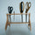 Wooden Desktop Scissors Stand - Holds up to 5 pairs of shears - MadamSew
