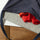 Wool pressing mat in a bag with fabric and thread
