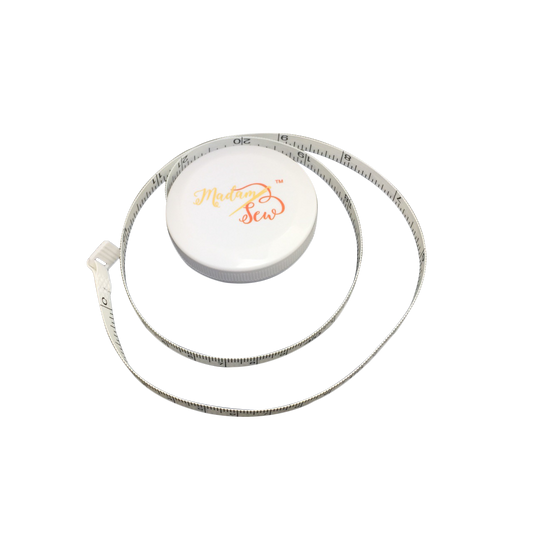 White Retractable Tape Measure for Sewing - MadamSew