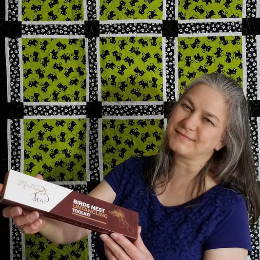 A happy customer with the bird nest toolkit