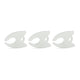 3 silicone white bobbin thread clips