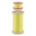 a spool with yellow thread, a bobbin with yellow thread, held together with a bobbin holder