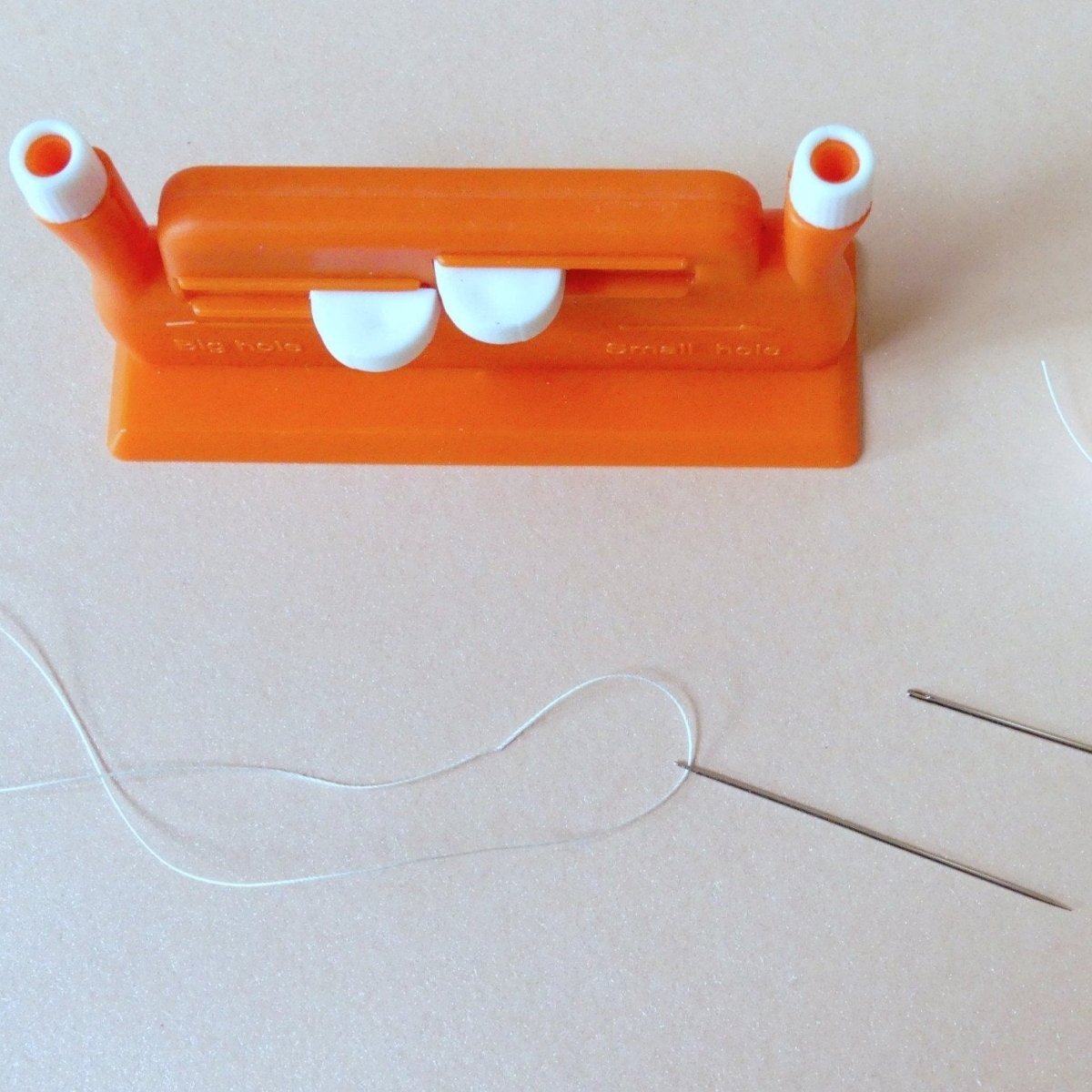 Hand Needle Threader with threaded needle