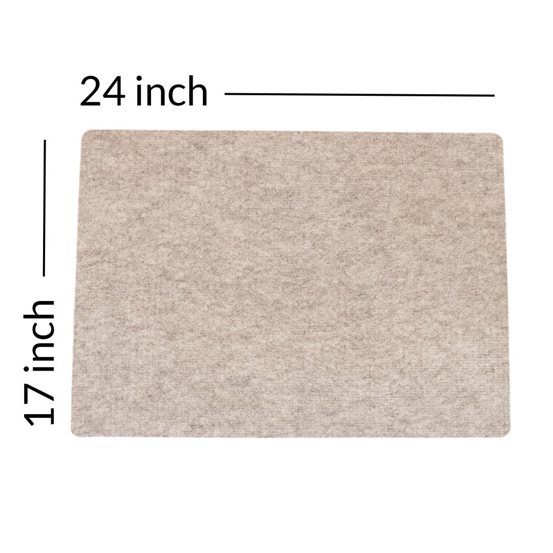 Large Wool Pressing Mat for Sewing and Quilting - 17” x 24”