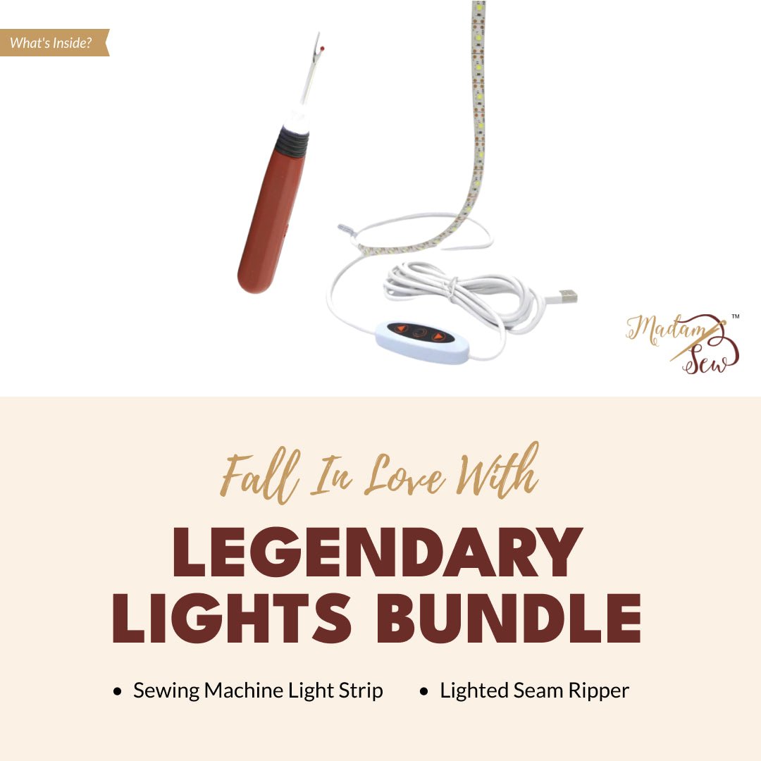 Legendary Lights Bundle: Sewing Machine Strip & Lighted Seam Ripper –  MadamSew