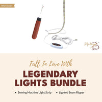 overview of what is in the lights bundle for sewing