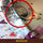 magnetic seam guide on a sewing machine needle plate guiding the fabric to kee sewing straight