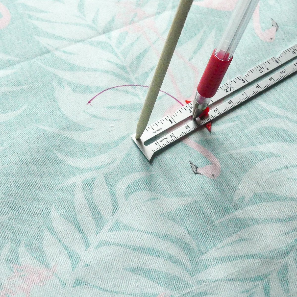 Marking with the measuring gauge