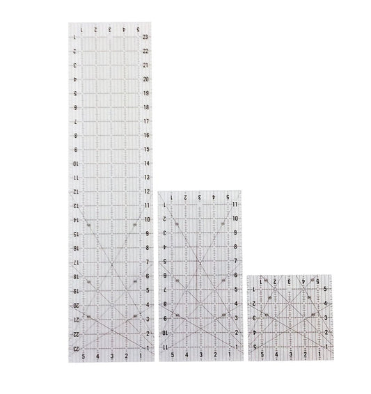 3 sizes of quilt rulers