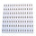 White pegboard of size 11x11 inches by MadamSew with long vertical holes on a white background