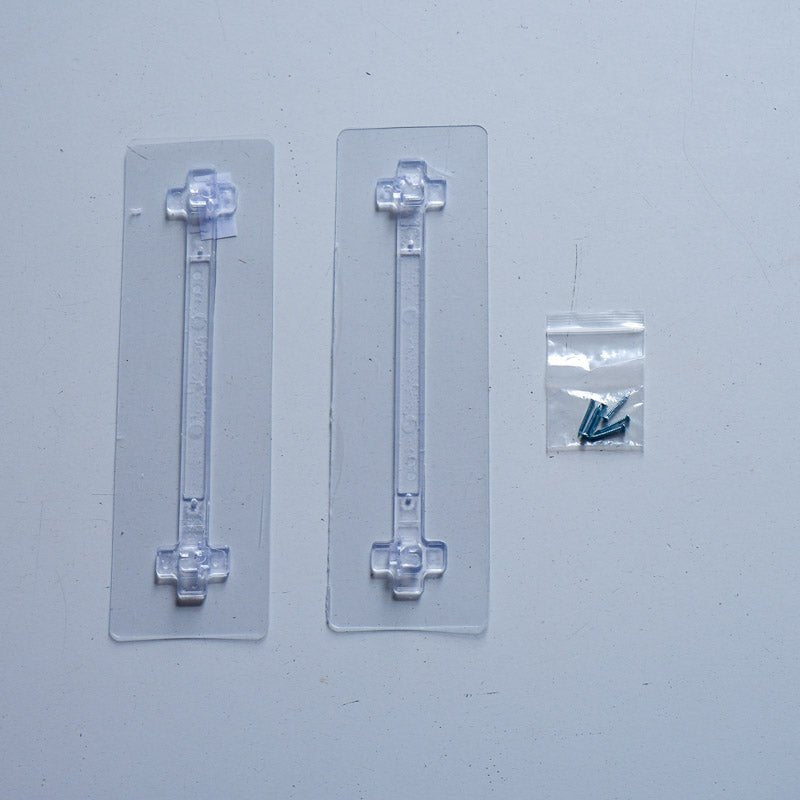 Pegboard parts to attach it to the wall, with glue or nails