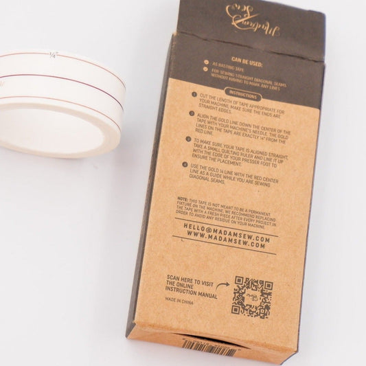 diagonal seam tape instructions