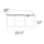 Drawing with dimensions of a Madam Sew quilt storage bag large size