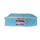 A turquoise storage bag for quilts from Madam Sew on a white background