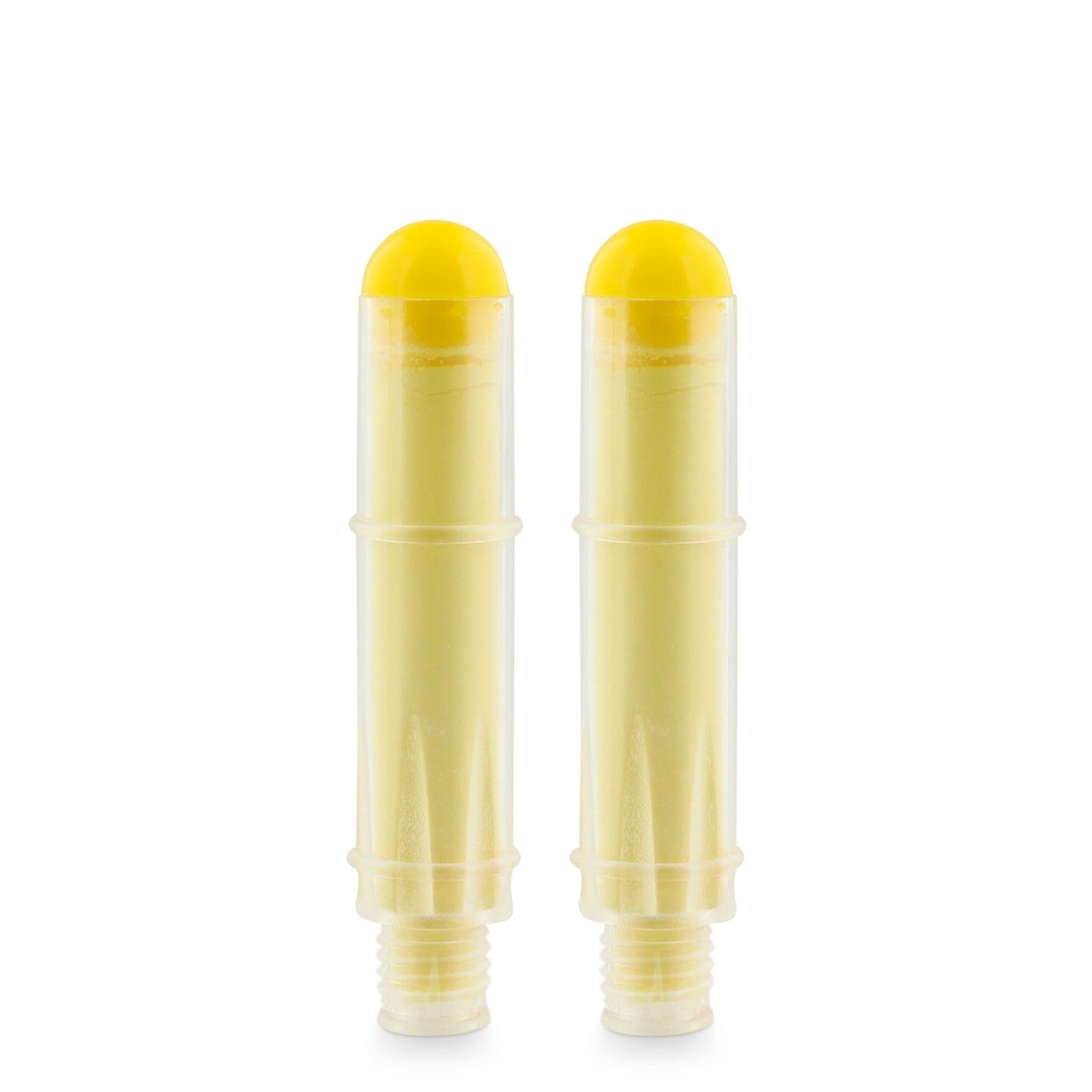 two yellow chalk marker refills