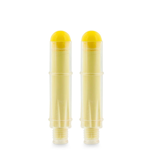 two yellow chalk marker refills