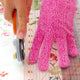 Safety glove being worn on non-cutting hand