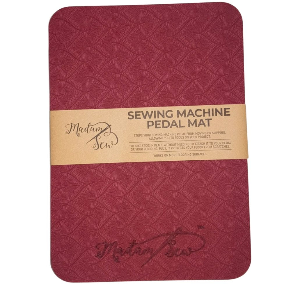 Madam Sew Sewing Machine Pedal Mat | No Slip Rubber Keeps Pedal in Place | Sewing Accessory | 7 x 10