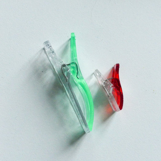XL sewing clip and a regular sewing clip