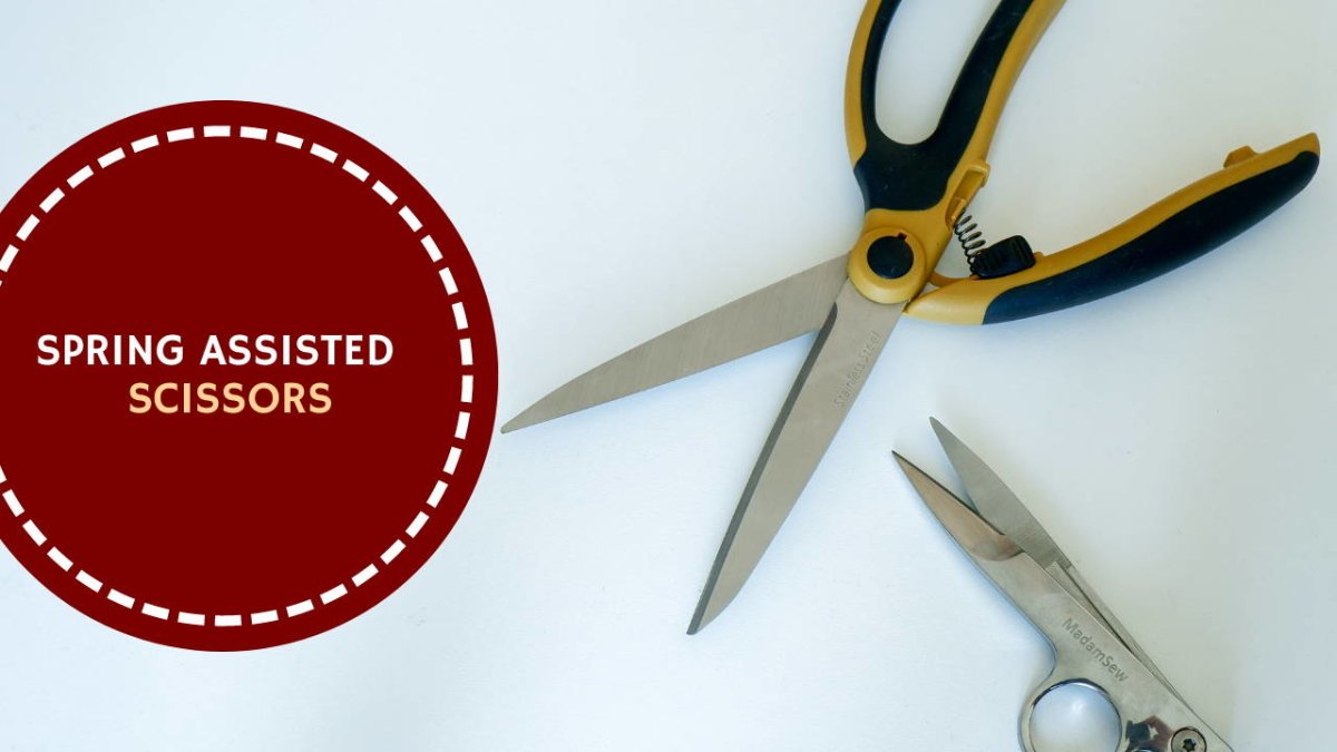 Discover Our Spring Assisted Scissors | Madam Sew – MadamSew