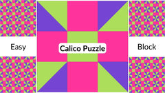 Easy Quilt Block Pattern: Calico Puzzle - MadamSew