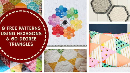 Free Project Patterns with Hexagons & 60 Degree Triangles | Madamsew - MadamSew