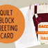 House Quilt Block Greeting Card