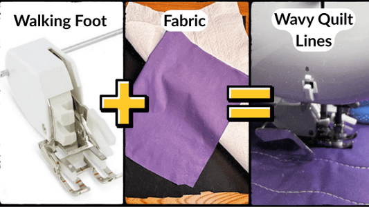 How to do wavy line quilting with a walking foot - MadamSew